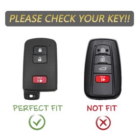 Key Fob Cover for Toyota Tacoma 3 Buttons Silicone Key Fob Remote Case Fit for Toyota Prius C V Land Cruiser Tacoma Tundra 2012 2013 2014 2015 2016 2017 2018 2019 2020 2021 2022 2023 HYQ14FBA (Blue)