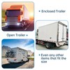 Cargo Trailer Door Latch Hasp Keeper for Ramp Padlock Race