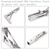 Folding Shelf Brackets, Max Load 300 lb, Heavy Duty Stainless