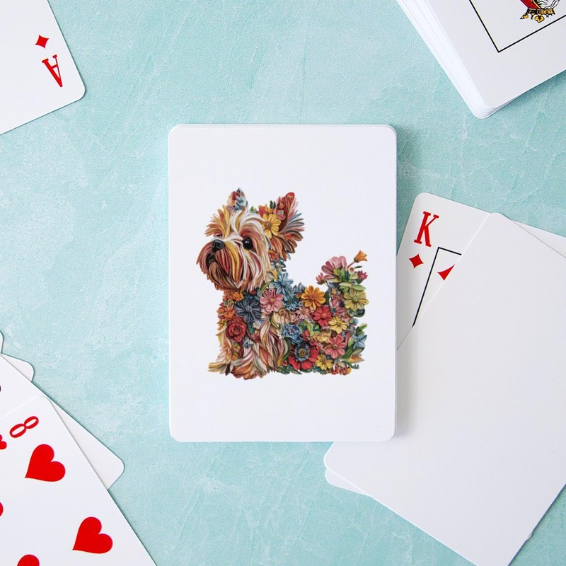 CafePress Yorkshire Terrier Standard Size Playing Cards