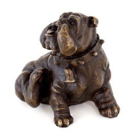 Vienna Bronze Figure – Animal Figure – British Bulldog – Vienna Bronze – Bronze – Pet Scratching Figurine Figure