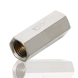 SENRISE One Way Valve 1/2 Inch Hex Check Valve Brass Pneumatic Air Check Valve for Water Petrol Diesel Oils (Pack of 1)