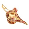 Magic Genie Lamp Red Zinc Alloy Antioxidant Fadeless Relief Pattern