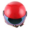 1STORM Motorcycle Scooter Bike Open FACE/Half FACE Helmet Classic RED
