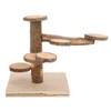 Wooden Hamster Platform Toy Hamster Playground Stand Rotating Ladder for