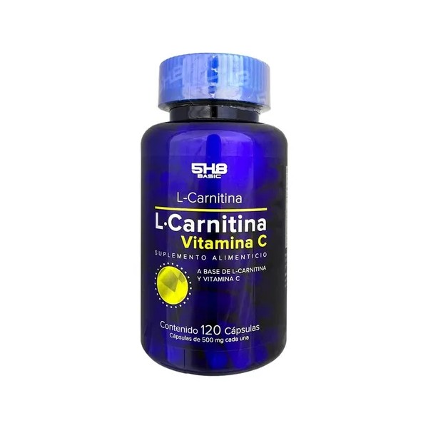 5h8 L-carnitina + Vitamina C 120 Cápsulas Termogénicas Sabor Sin