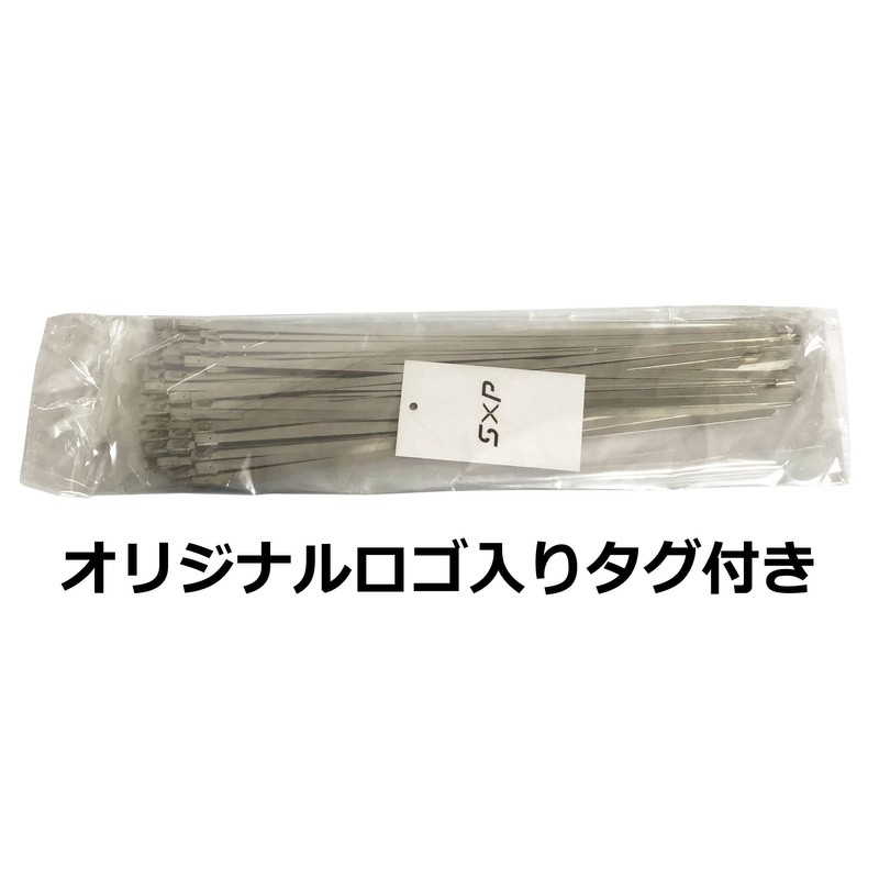 100 Pcs Stainless Steel Cable Ties 4.6mm x 300mm SUS304