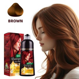toae 3 in 1 Hair Dye Shampoo - Can cover gray hairs,Herbal Ingredients Natural Shampoo,Contains Ginseng Extract,Natural Haircoloring, SalonFARNDU Hair Dye 3-in-1 Shampoo, Cover Gray Hairs, 10 Mins Hair Coloring, Plant Extracts, Long Lasting, Mild (400 mL