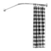 Adjustable L-Shaped Curved Stainless Steel Shower Rod Premium Rust-Resistant Curtain