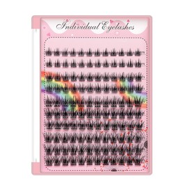 Bodermincer NEW 120 Cluster 10-12-14-16mm Mixed Professional Makeup Individual EyeLashes Grafting False Eyelashes Eyelash Extension Individual Eyelash Bunche (14-16-18mm Mixed)