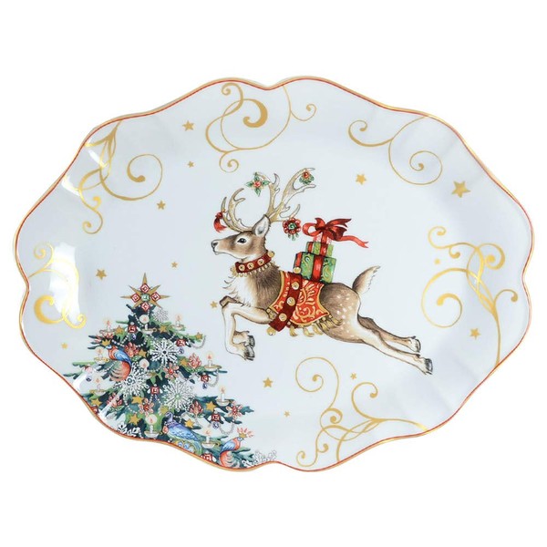 Williams-Sonoma Twas the Night Before Christmas 19" Oval Serving Platter