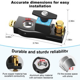 Battery Disconnect Switch, Heavy Duty Battery Shut Off Switch, General High Current Master Battery Power Cut Isolator Kill Switch, Battery Kill Switch for Car, RV and Boat (1)