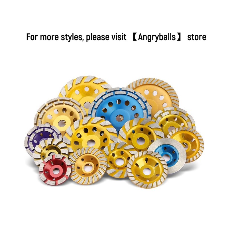 2Pcs Diamond Concrete Grinding Cup Wheels 100mm 4" Set, Fits