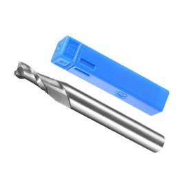 CoCud 2-Flute Spiral End Mill Bits, 4.5mm Diameter 11mm Length, High Speed Steel Straight Milling Cutter with Storage Case- (Applications: for Plywood Hardwood Plastic),