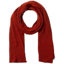 Ted Baker Kauff Cardigan Stitch Scarf Wool and Cashmere Blend in Dark Orange