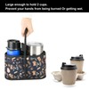 Beautyflier Drink Carrier with Handle for Delivery Reusable Insulated Coffee