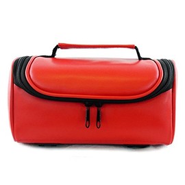 TGC ® Camera Case for Vivitar ViviCam 6200w with Carry Handle (Red Faux Leather)