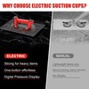 DEWINNER 10" Electric Glass Suction Cup Lifter, 200KG/440 LBS Max