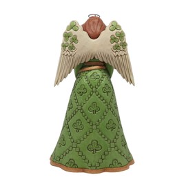 Enesco Jim Shore Heartwood Creek Irish Angel with Shamrock Wings Figurine 6008403