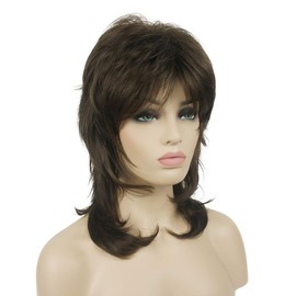 Lydell Long Soft Shaggy Layered Light Chestnut Brown Classic Cap Full Synthetic Wigs