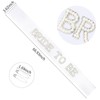 BAHABY White Bride to Be Sash Bachelorette Party Decorations Bridal