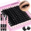 zanlufly Lash Clusters KIt D Curl Lash Extension Kit Volume