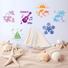 Tinoaly 24pcs Summer Stencils for Painting, 8x8in Reusable Beach Ocean