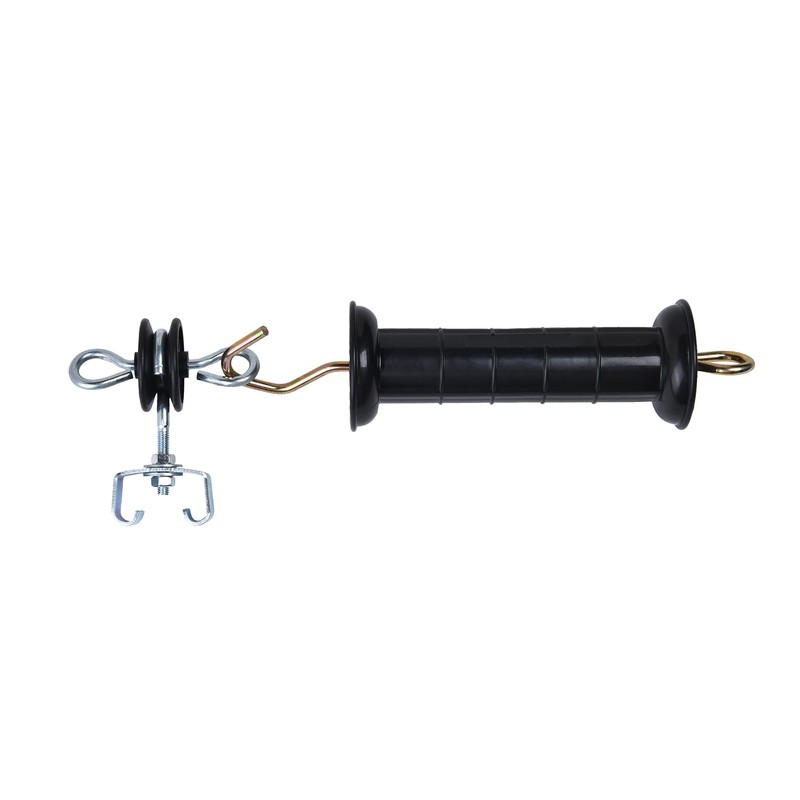Farm Electric Fence T-Post Gate Handle Anchors Double Hook, galvanised