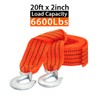 JCHL Tow Strap with Hooks 2in X20Ft Recovery Strap 10,000LB