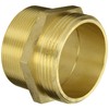Moon 358-3063021 Brass Fire Hose Adapter, Nipple, 3" NPT Male