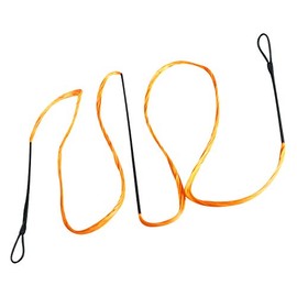 Southland Archery Supply SAS B-55 Dacron Replacement Traditional Recurve Bow String - Made in USA (AMO 62 in (Actual 58 in), Orange 12 Strands (Bows Upto 40 lbs))