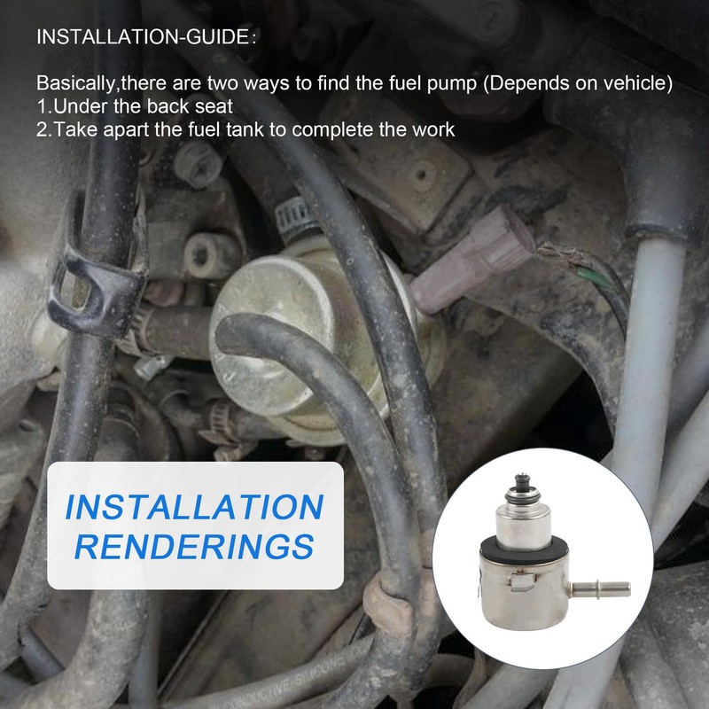 JDMSPEED New Fuel Filter Pressure Regulator FPR Fuel Pump Replacement