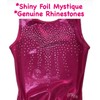 LIL'FOX Gymnastics Leotards for Girls - HOT PINK SHINY FOIL