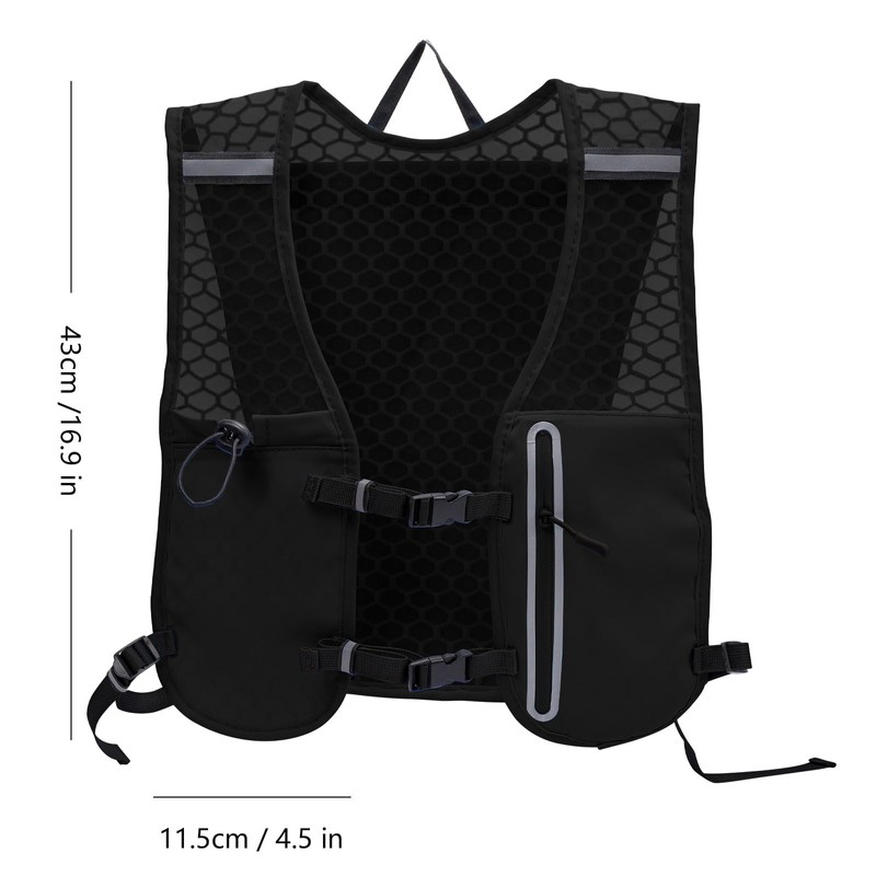 Running Vest with Water Bottles for Women & Men,Breathable Hydration