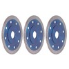 3Pcs Diamond Saw Blades Tile Ceramic Porcelain Marble Cutting Disc