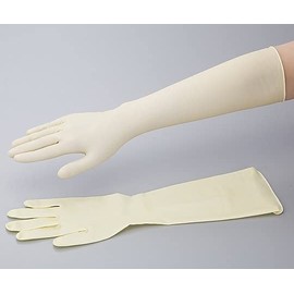 Latex Long Gloves (Super Long) Sterilized Gamma Ray M, 50 Sheets / 0-6111-02