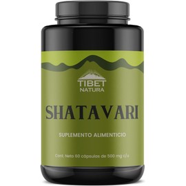 TIBET NATURA - Shatavari - 60 Cápsulas 500 mg c/u - Suplemento Alimenticio Natural - Hongos Adaptógenos - Sin Azúcar Ni Aditivos - 100% Natural