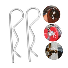 WOONEKY 30pcs Stainless Steel Hitch Pin Assortment Kit Spring Retaining Wire Pins Carbon Steel Hardware for Trailer Mowing