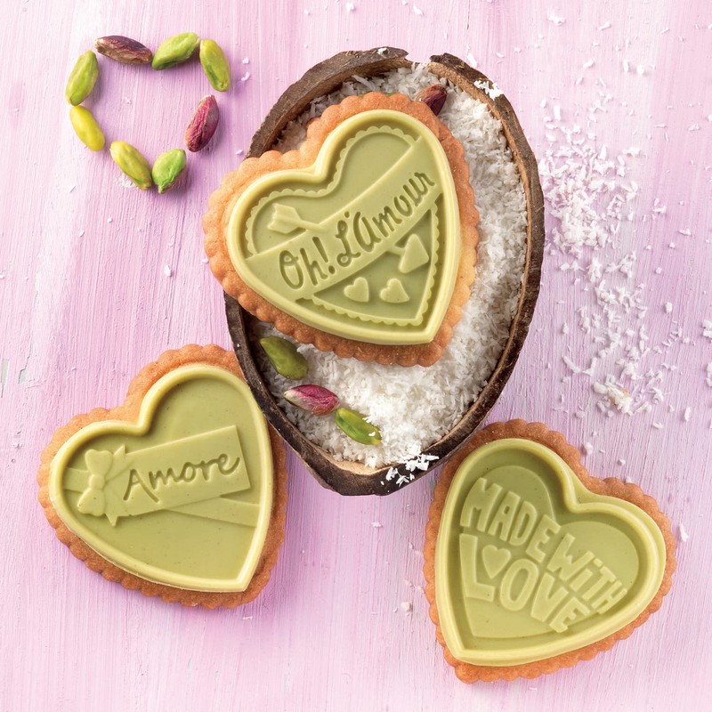 Silikomart Cookie Love 190367 Cookie Cutter Set with Recipe Book