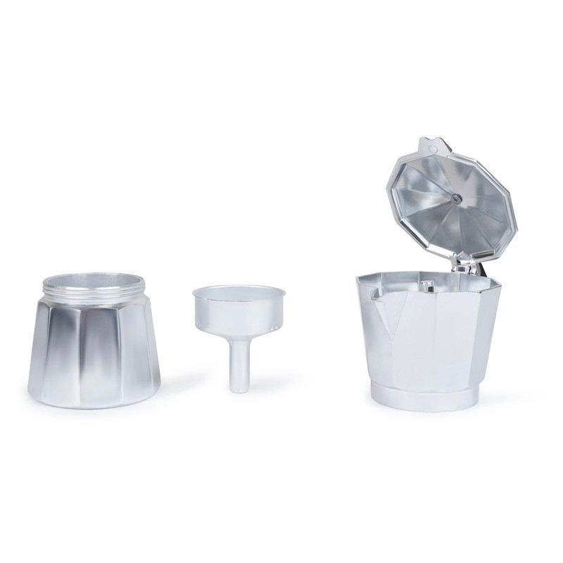 6 Cup Espresso Coffee Maker – Durable Aluminum, Fast Brewing,