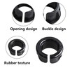 PDETVEO 60PCS 5/8 Inch Opened Snap Bushing Grommets, Black Snap