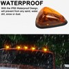 GLOFE 5X Cab Roof Marker Lights LED Amber Top Clearance