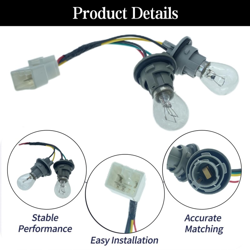 PMFCA Tail Light Bulb Socket and Wire Harness for Kia