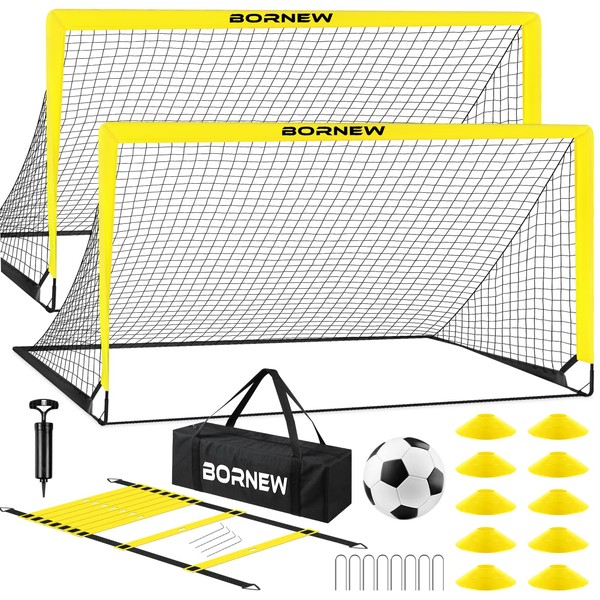 Kids Soccer Goal for Backyard Set - 2 Set of