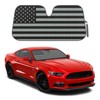 BDK Car Sun Shade Black Flag Front Window Windshield Sunshade