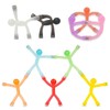 QGGTQG Mini Magnetic Figures Toy Pack of 10 Translucent Fridge