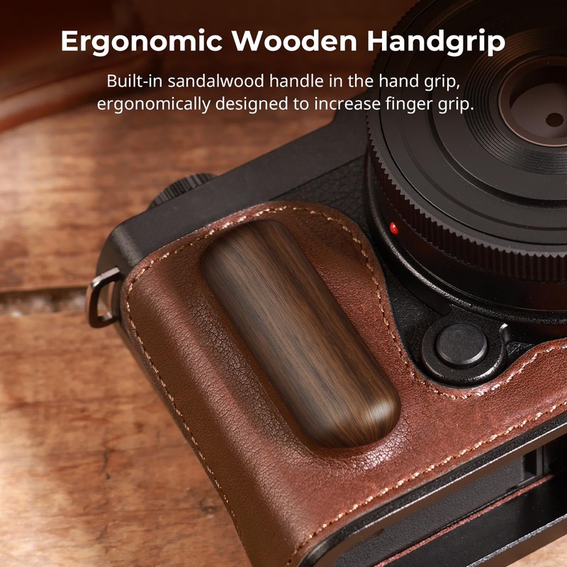 SmallRig Half Leather Case Kit Vintage Style Leather Camera Half