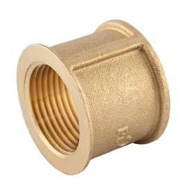 Brass Sleeve, 1 1/4 Inch, 2 x Female Thread, Threaded Fitting, Brass Fittings, Suitable for Heating, Drinking Water System