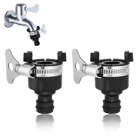 SANTUO 2pcs Universal Rubber Tap Hose Connector 16mm Indoor and Outdoor Universal Mixer Tap Hose Connector for Garden Hose Pipe Connector Kitchen Bathroom