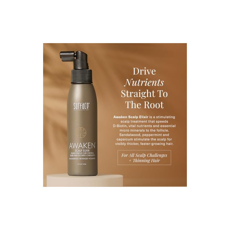 Surface Hair Awaken Scalp Elixir, 4 Fl Oz